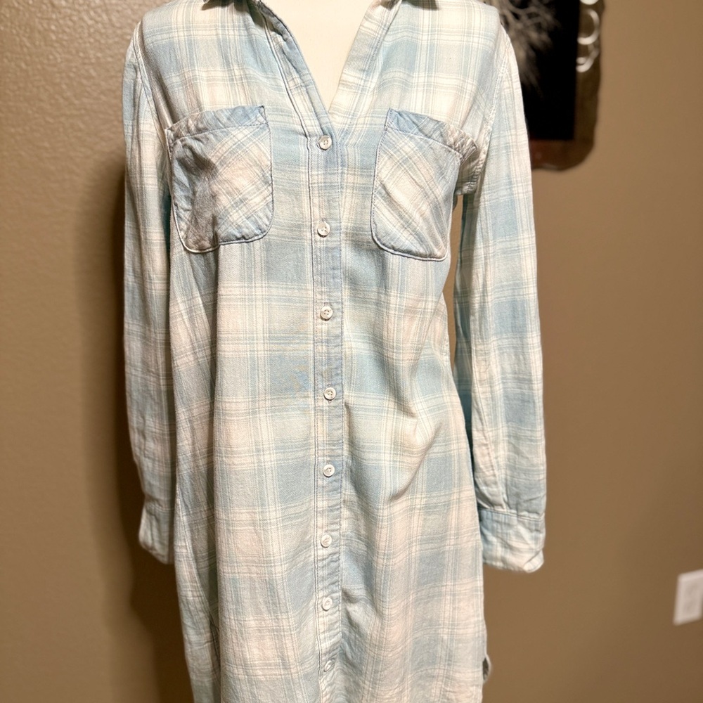 Anthropologie Button Down Shirt Dress
